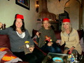 Staci with Julie and Jan from Chicago ASTA enjoying welcome tea together at the Riad Papillon