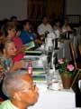 Travel Agents listen attentively to one of many early morning destination seminars.