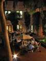 The Chapter Presidents Council dines in the breezy Best Western International Headquarters courtyard.