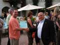 Rocky Mountain ASTA Chapter President Chris Russo shakes hands with Mark Torpey of Arizona ASTA.